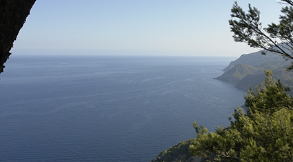 Ein toller Blick entlang der Westküste Mallorcas.